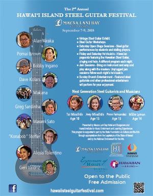 2018 Hawaii Steel Guitar Festival Poster